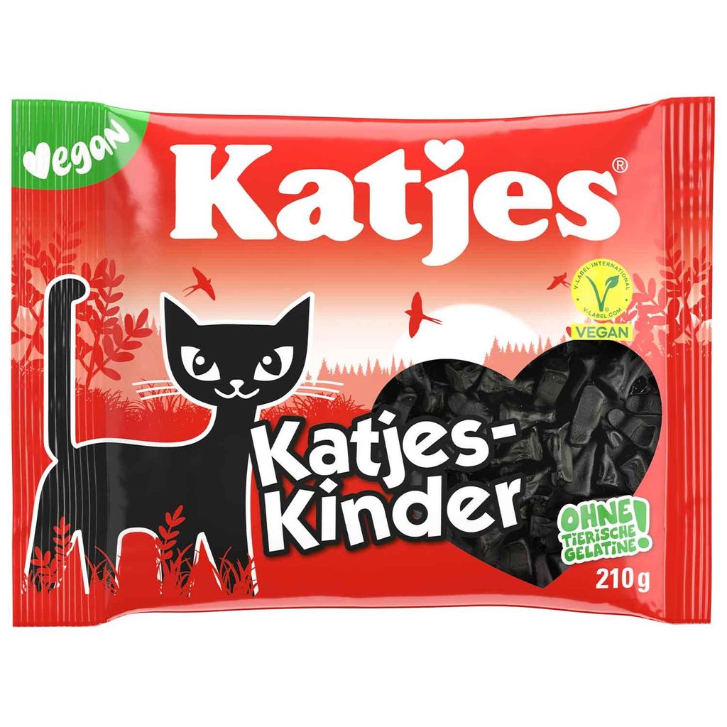 Katjes Kinder Lakritz in Katzenform vegan weiche Konsistenz Produktbild 