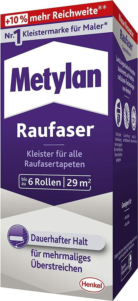 Metylan Raufaser Pulver, Faltschachtel, 1x180g Produktbild 
