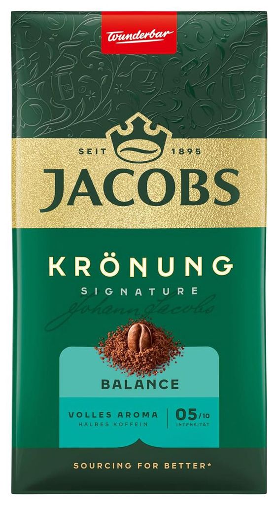 JACOBS 11102 JACOBS Krönung Balance Kaffee, gemahlen, 500,0 Zdjęcie produktu 