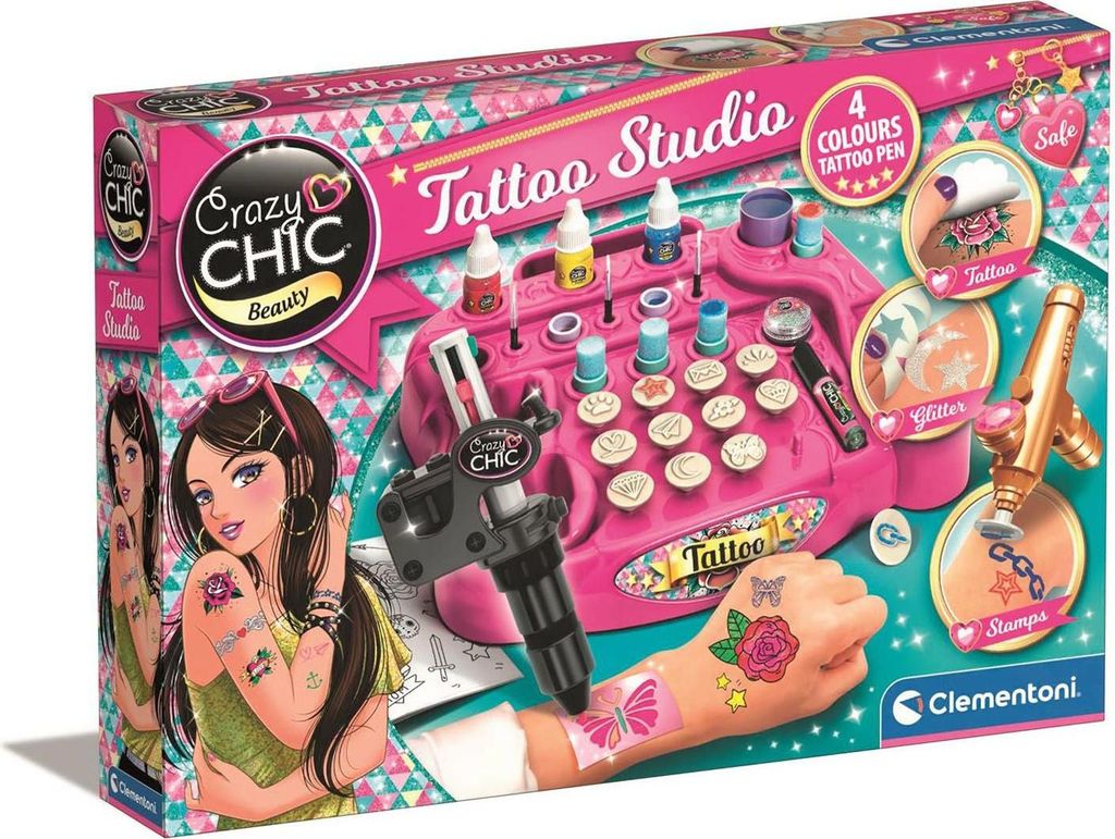 Clementoni Crazy chic. Tattoo-Studio 18118 Produktbild 