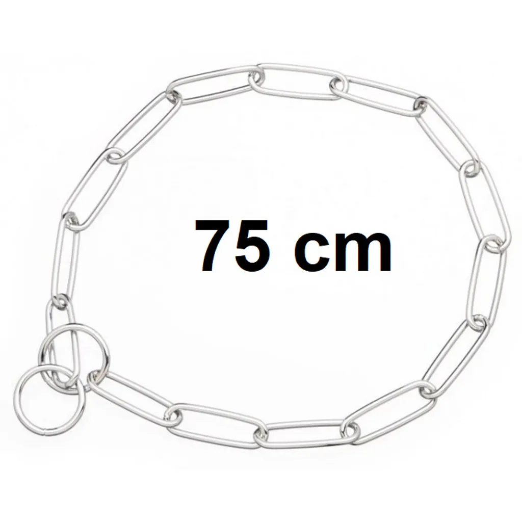 Collare Nobby Halskette in Cromo Lucido 75cm - Design e Forza