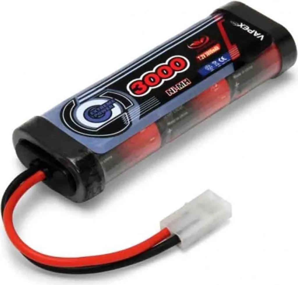 Pack batterie NiMH 7,2V 3000mAh haute autonomie pour voitures RC