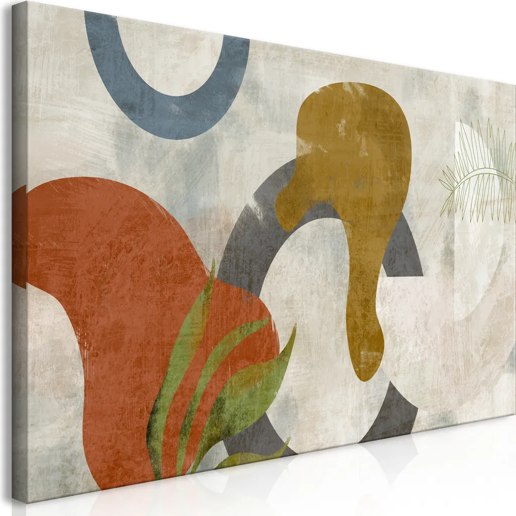 Quadro su Tela Astratto Miraggio di Forme 120x60 - Arte Moderna Italiana