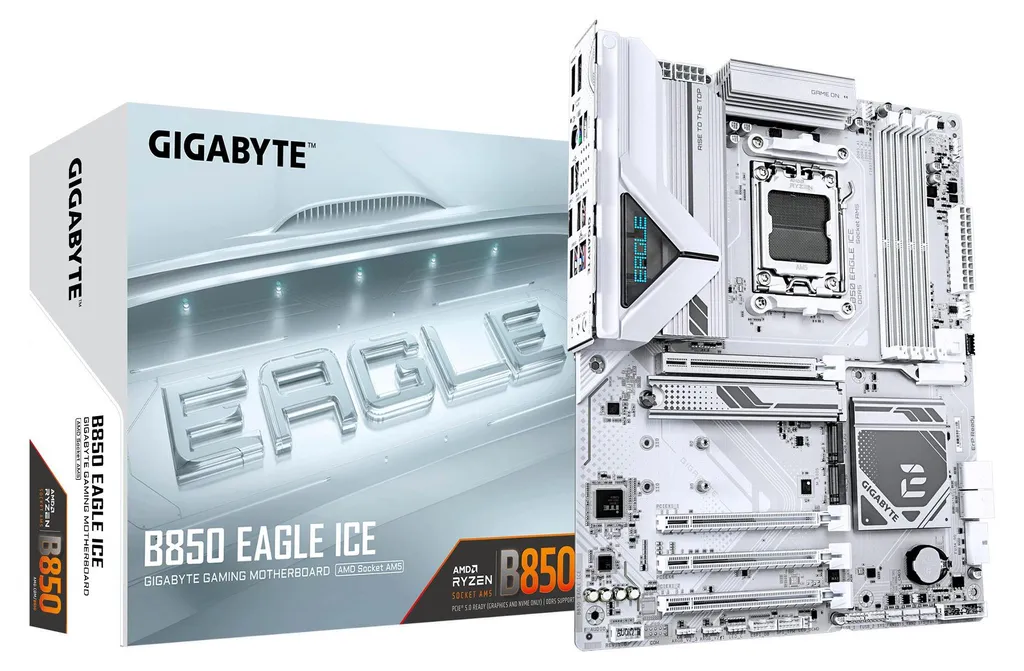 Carte Mère B850 EAGLE ICE Gigabyte AM5 avec WiFi 7 et Bluetooth Intégré
