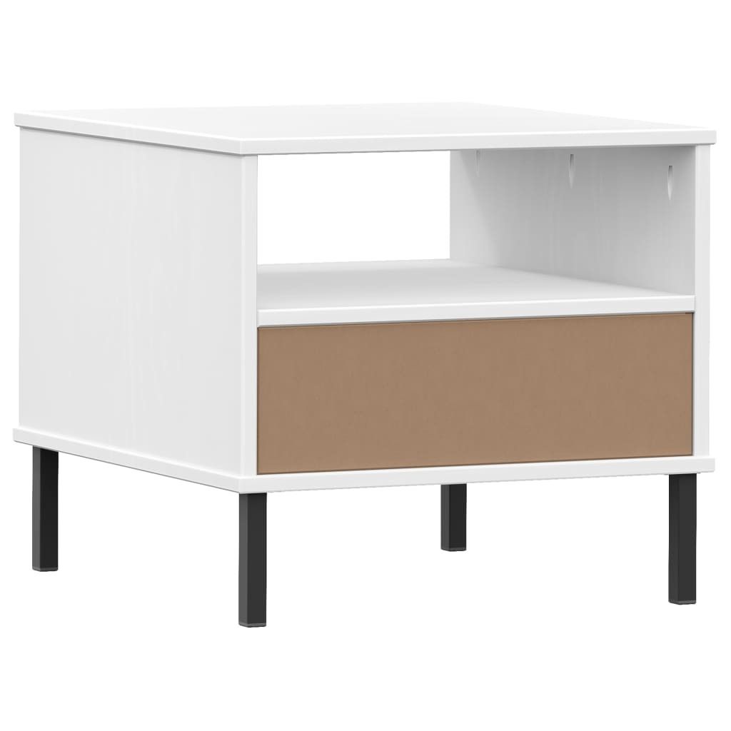 Hansales Comodino Oslo In Betulla Massiccia – Scandinavo, Aperto, Naturale 51x45x52 Cm
