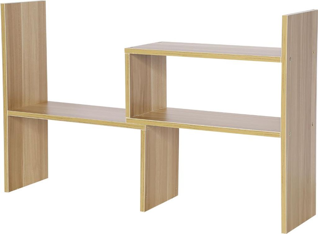DIY Tisch Desktop Storage Rack Display Regal Organizer Counter Top Bücherregal Holz Farbe