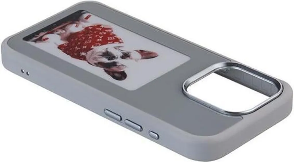 Custodia Protettiva NFC iPhone 15 Pro Max - Cover Silicone E-Ink - 2