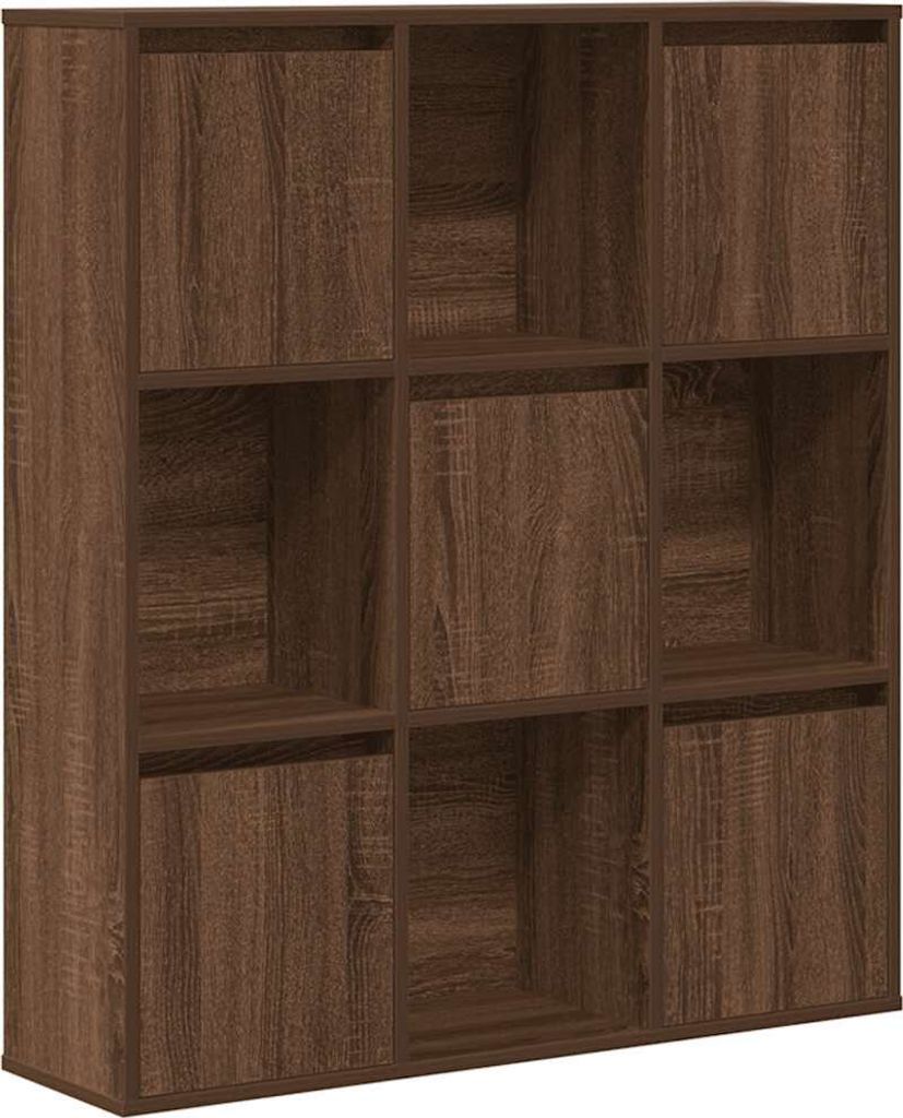 Bücherregal Braun Eichen-Optik 89x24x101,5 cm Holzwerkstoff