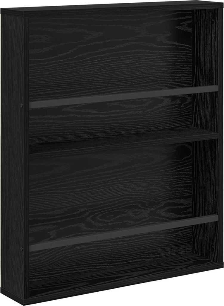 Regál na časopisy Čierny dub 60 x 12 x 70 cm Kompozitné Obrázok produktu 