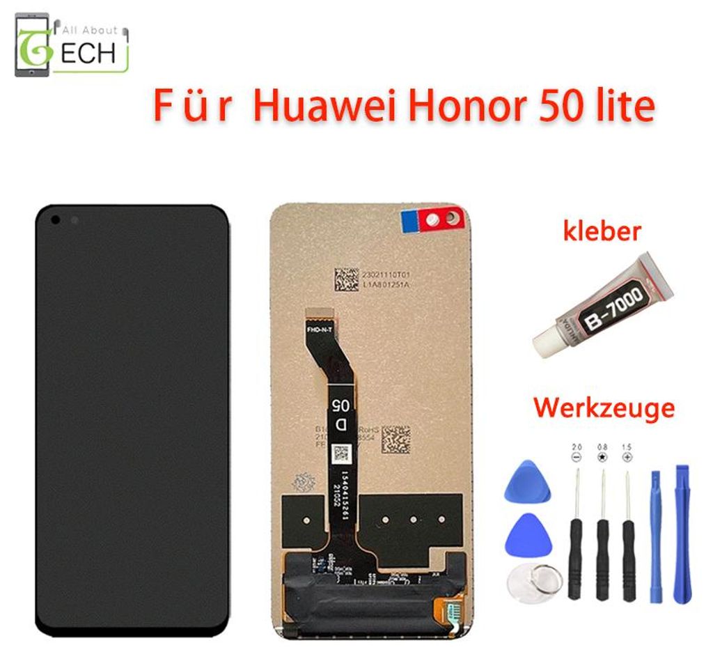 Für Huawei Honor 50 lite / Nova 8i X20 LCD Display Produktbild 
