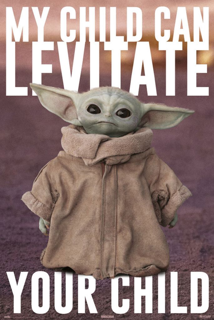 Poster star wars der Mandalorianer das Kind