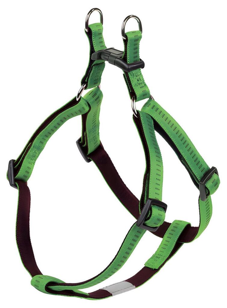 Nobby Geschirr "Soft Grip" Brust: 40-56 cm, B: 15 mm hellgrün / braun