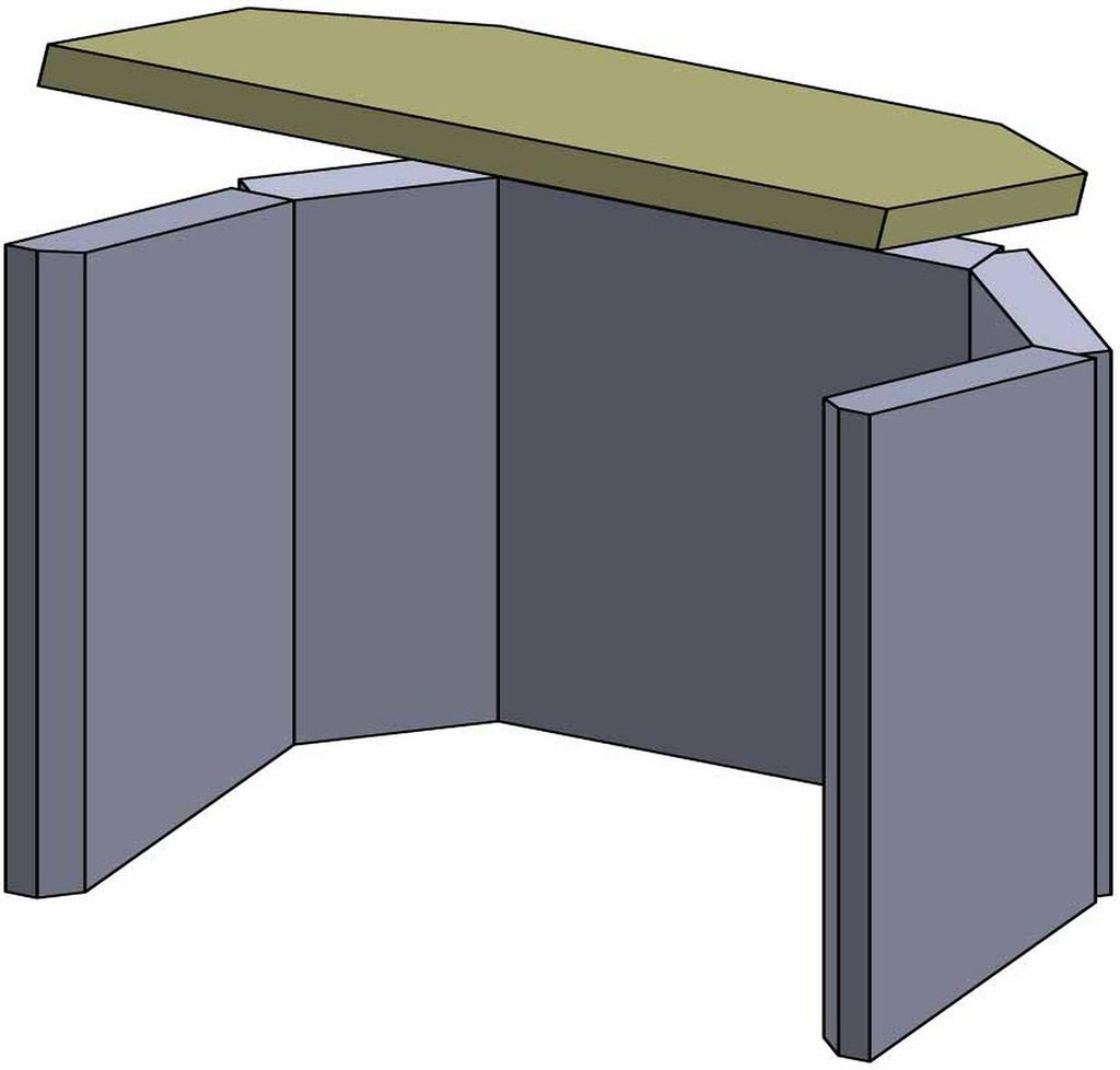 Heizgasumlenkplatte 400x275x25mm (Vermiculite) passend für Haas+Sohn Askja **