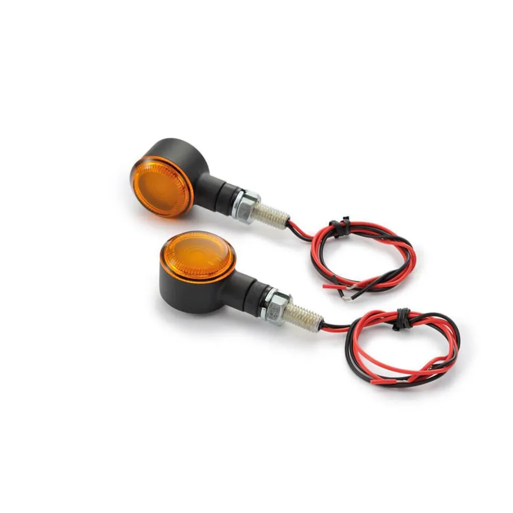 Indicatori Moto LED Daytona D-Light SOL Neri Vetro Arancio M8