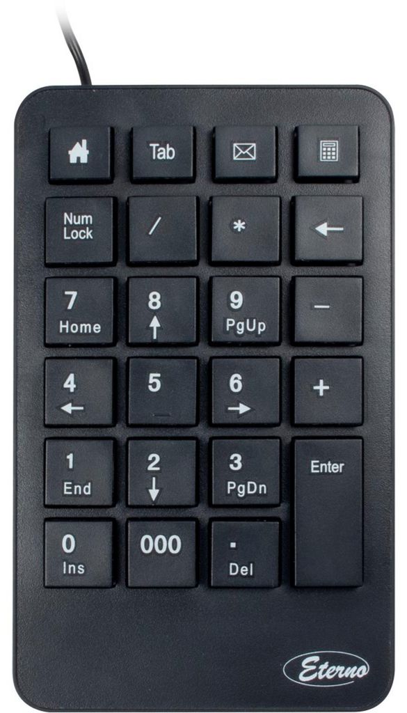 Inter Tech 88884110 Inter-Tech Tas Numpad KB-120 mit 23 Immagine del prodotto 