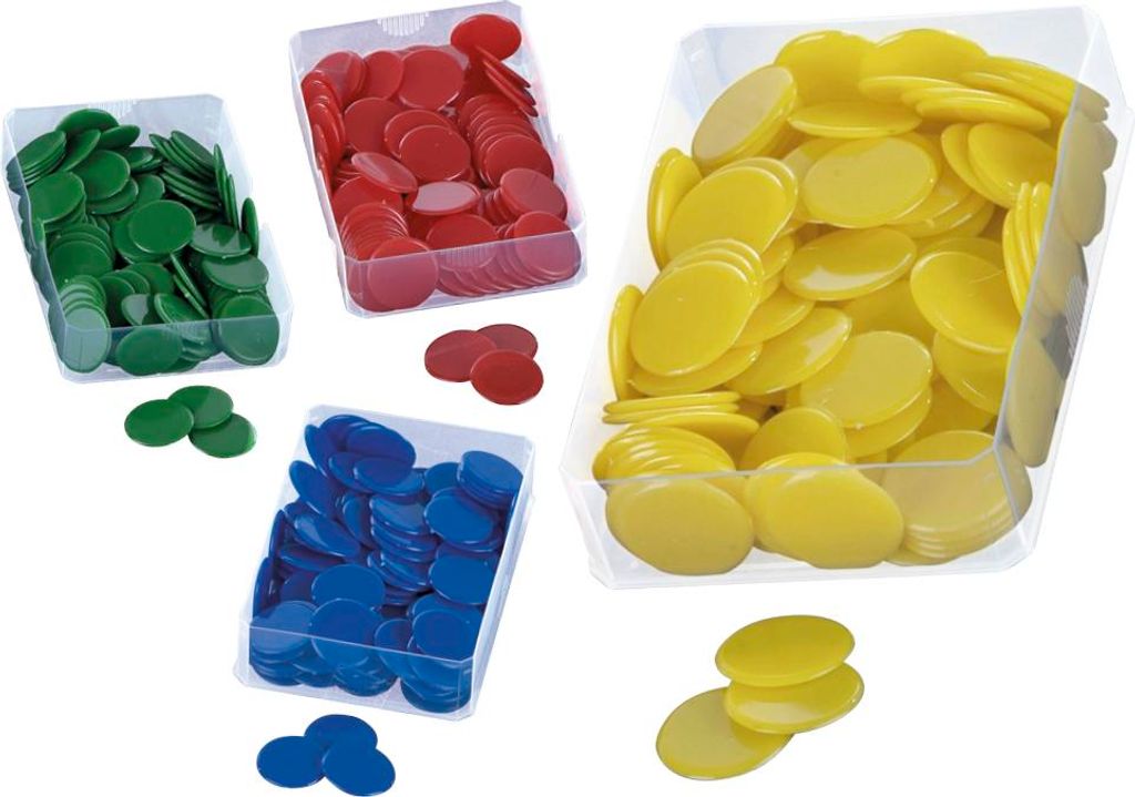 TimeTEX Kunststoff Plättchen vollfarbig, einfarbig, 100 Produktbild 
