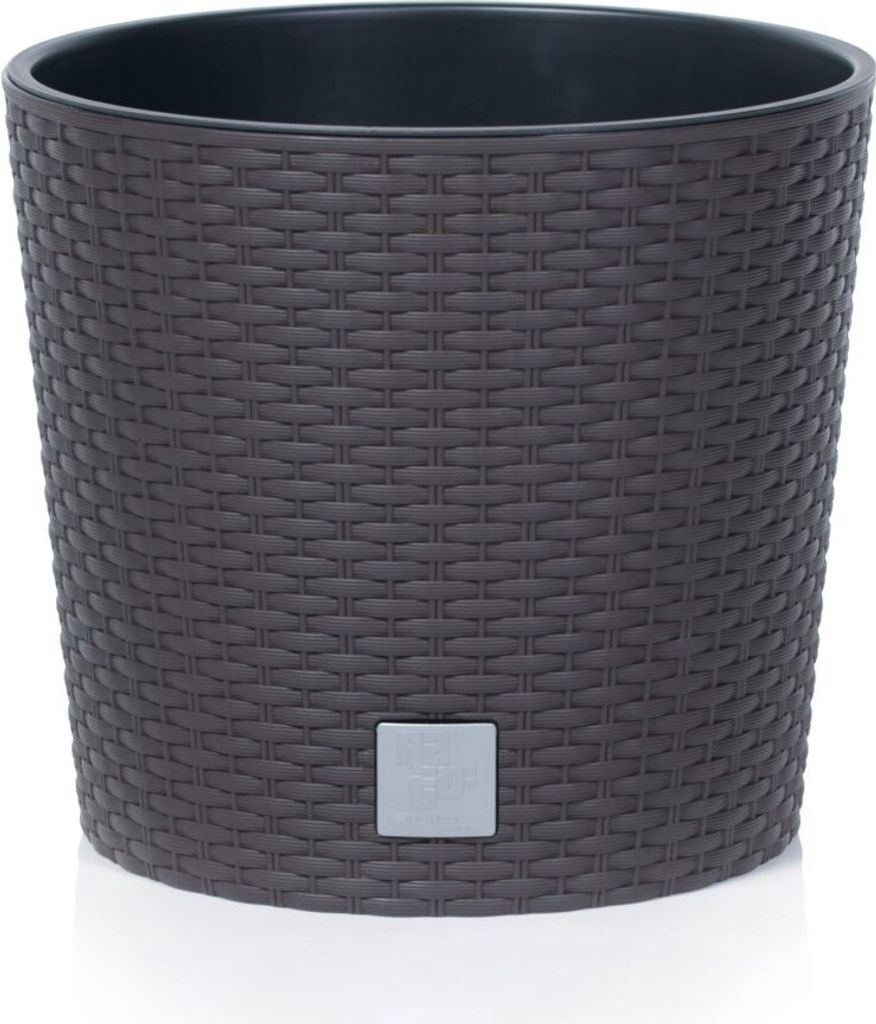 Květináč RATO ROUND s vkladem 30 cm - barva: umbra Immagine del prodotto 