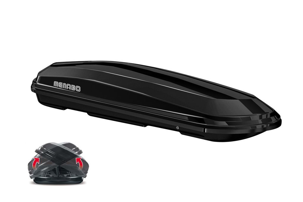 Menabo | Dachbox - Schwarz - 500 L - 209x79x36 cm - Produktbild 