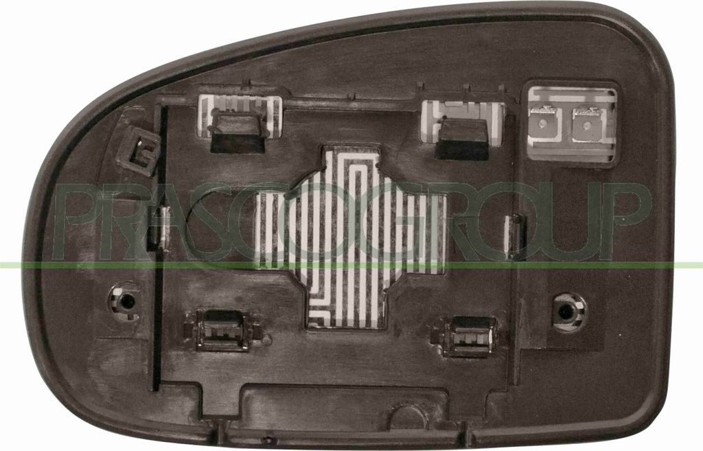 PRASCO Spiegelglas Außenspiegel Rechts für TOYOTA iQ (J1) Produktbild 