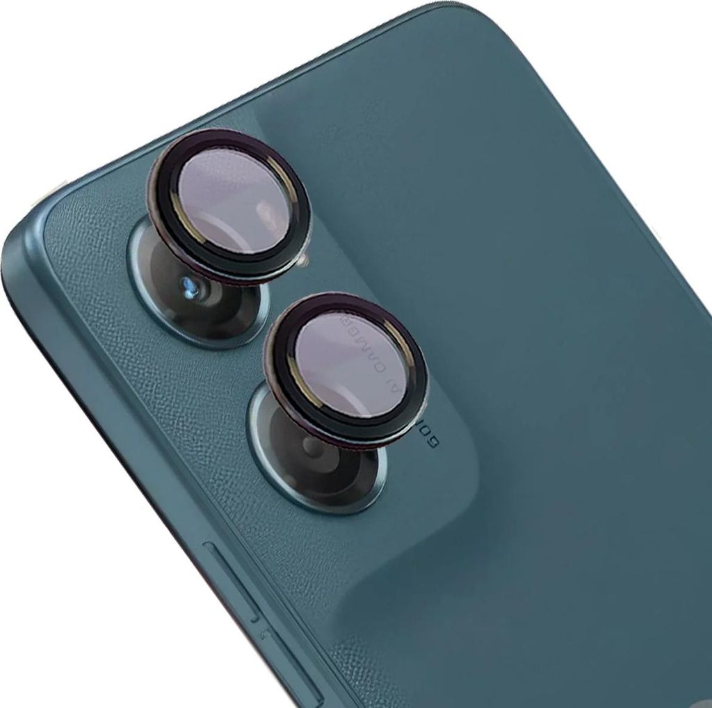 Glas für die Kamera für Motorola Moto G06 4G / G06 Power 4G, Bizon Glass Snap Lens, 1 Set, Schwarzer Rahmen