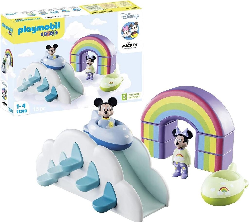 PLAYMOBIL 71319 1.2.3 & Disney: Mickys & Minnies Wolkenhaus Produktbild 