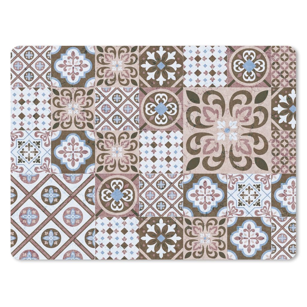MuchoWow® Mauspad Mousepad Muster - Vintage - Braun - Produktbild 