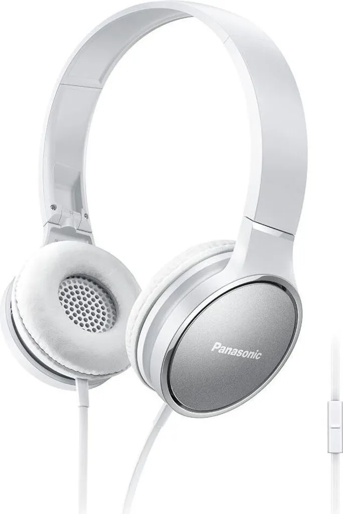 Casque pliable Panasonic RP-HF300ME-W avec télécommande et câble