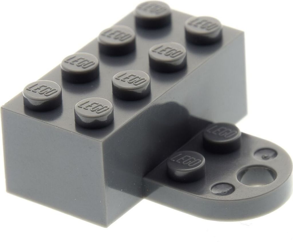 1x Lego Figur Stand Magnet 2x4 neu-dunkel grau für Mini Figuren 74188c01