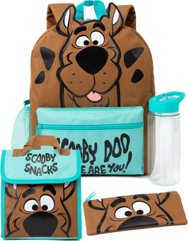 Scooby Doo - Rucksack "Where Are You?" Set - 4er-Pack NS7474 (Einheitsgröße) (Braun/Petrol)