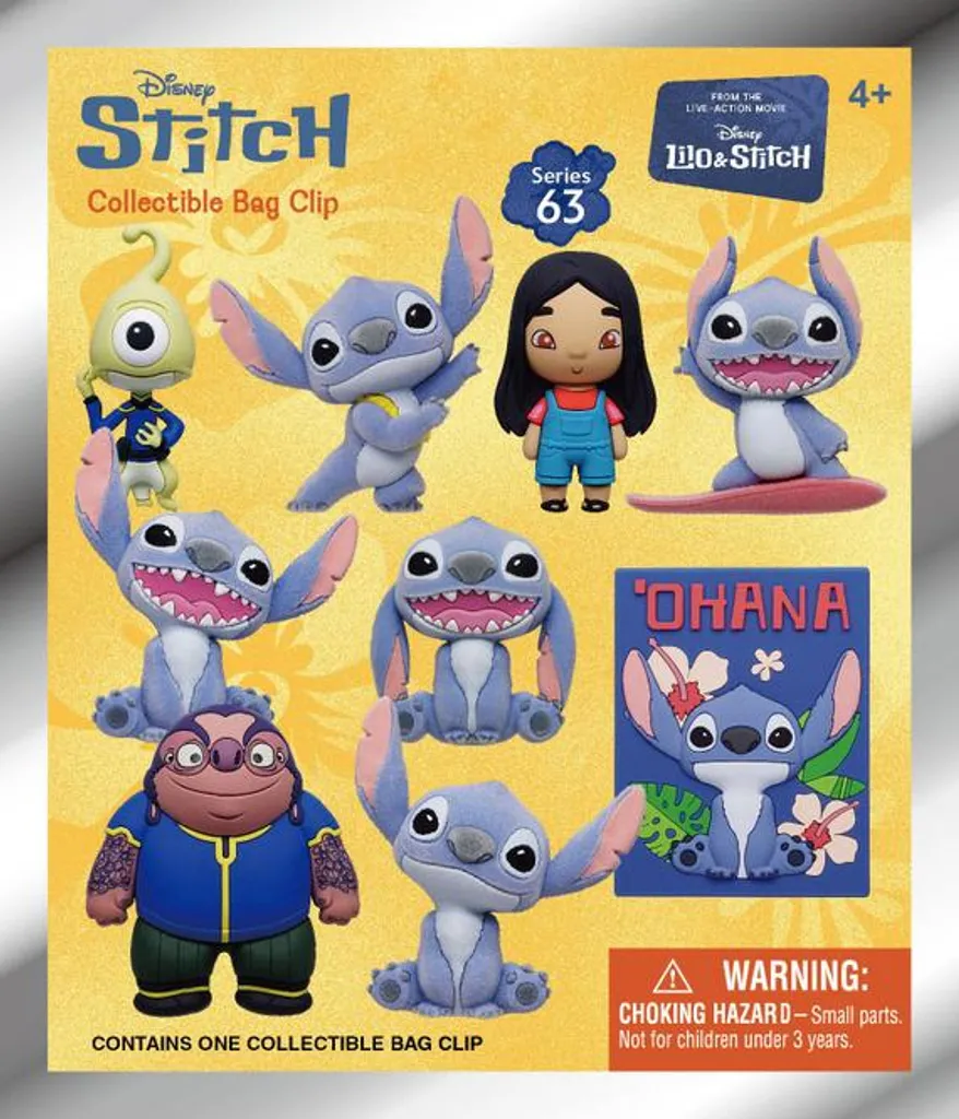 Lilo & Stitch Movie Étiquettes de Sac 3D en Mousse Série 1 Pack de 24