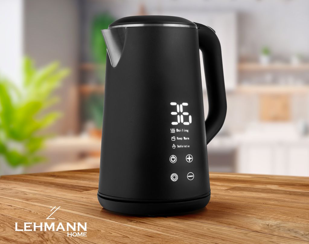 Lehmann elektronischer Wasserkocher mit Temperaturregelung Produktbild 3
