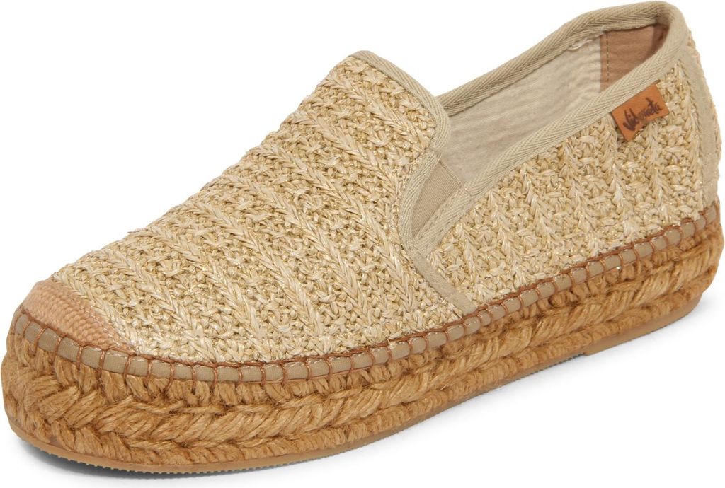L1215 Espadrillas Donna Vidorreta Woman Rafia Metal Loafer