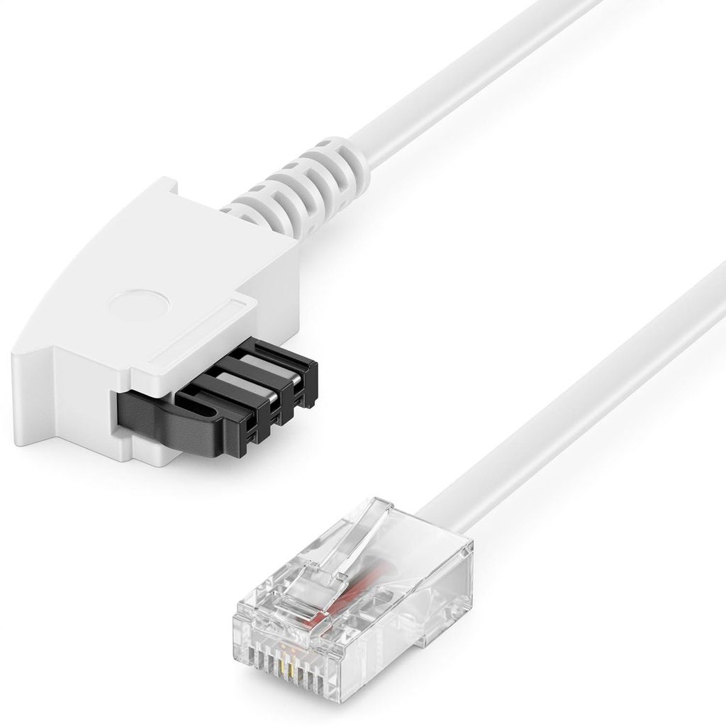 deleyCON 1m Routerkabel TAE-F auf RJ45 8P2C Anschlusskabel Produktbild 