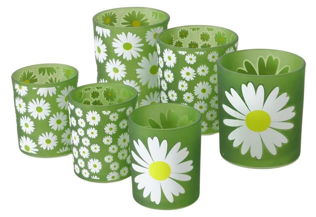 Boltze Home Laterne Gänseblümchen 2-teilig