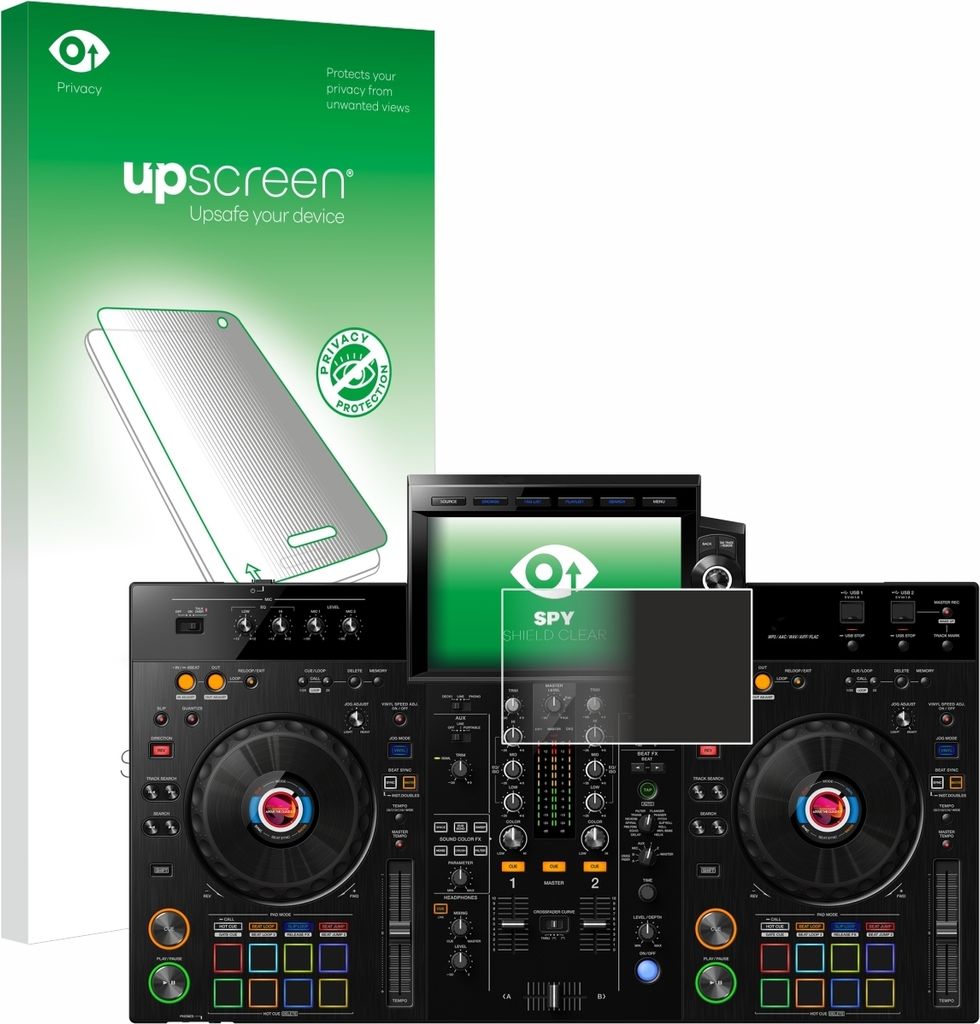 Für Pioneer XDJ-RX3 Sichtschutzfolie Schutzfolie upscreen Anti-Spy Privacy Sichtschutz Blickschutz Display Schutz Folie Blaulichtfilter