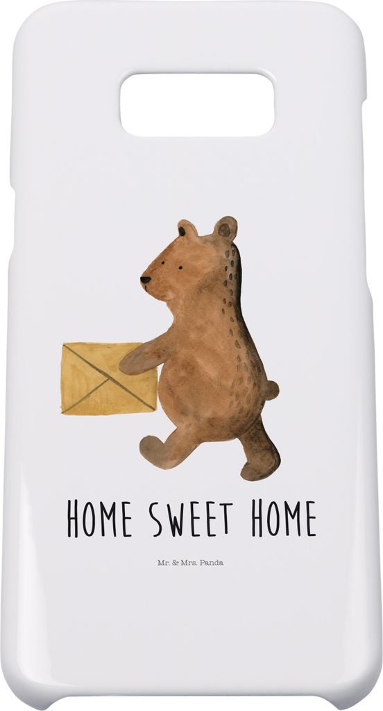 Mr. & Mrs. Panda Samsung Galaxy S8 plus Handyhülle Bär Zuhause - Weiß - Geschenk, Teddy, Cover, Handy, Einzugsgeschenk Einzug Neues Haus Neue Ad...
