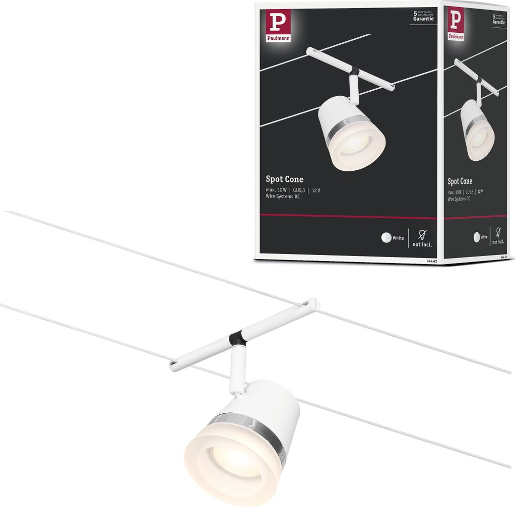 Paulmann CorDuo Seilsystem Cone Einzelspot Produktbild 