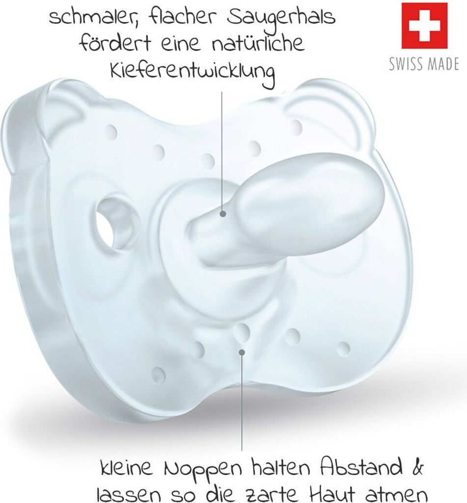 Medela Schnuller Soft Silicone DUO 6-18 M - Hellblau Produktbild 4