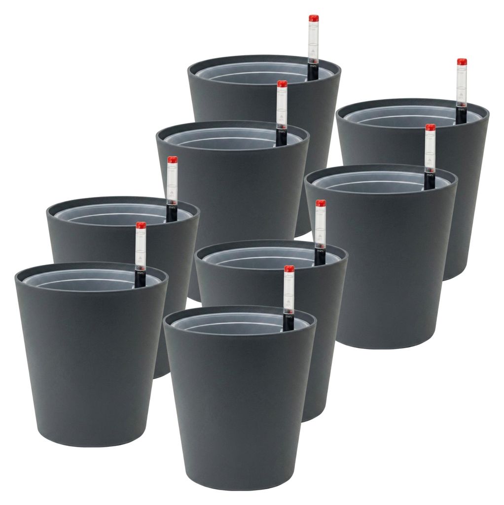 Leni FLORI orchid Orchideentöpfe 8er Komplett-Set Ø 13 cm H Produktbild 