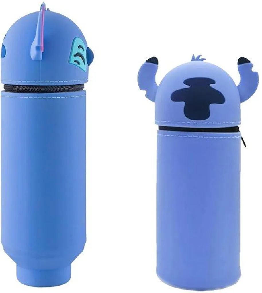 Étui à crayons coloré en silicone avec personnages de dessins animés