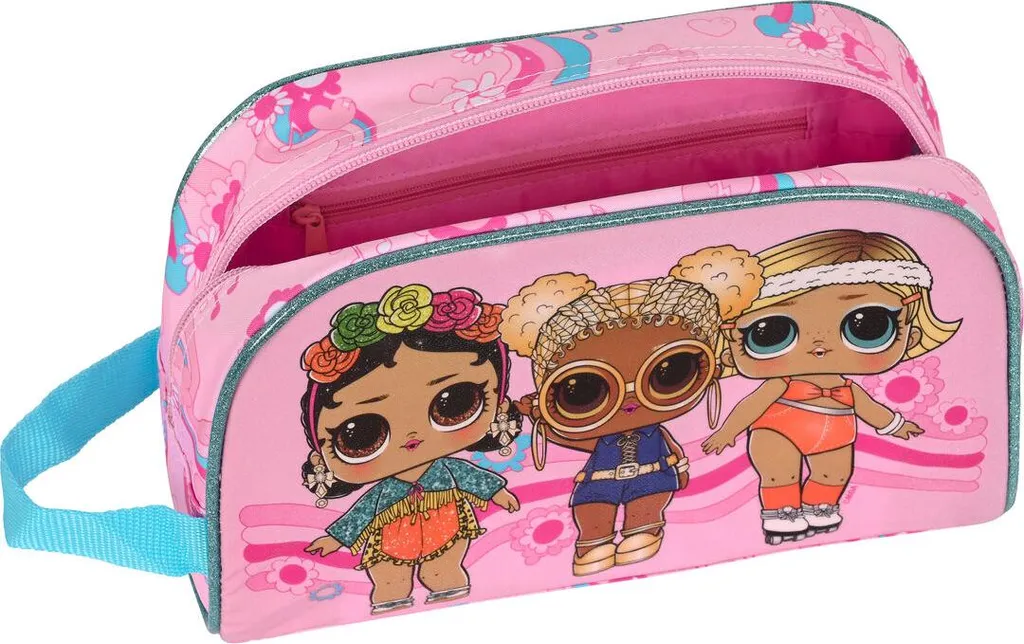 Safta Borsa da Toilette Rosa Rosa - Beauty Case Viaggio Bambina Taglia Unica