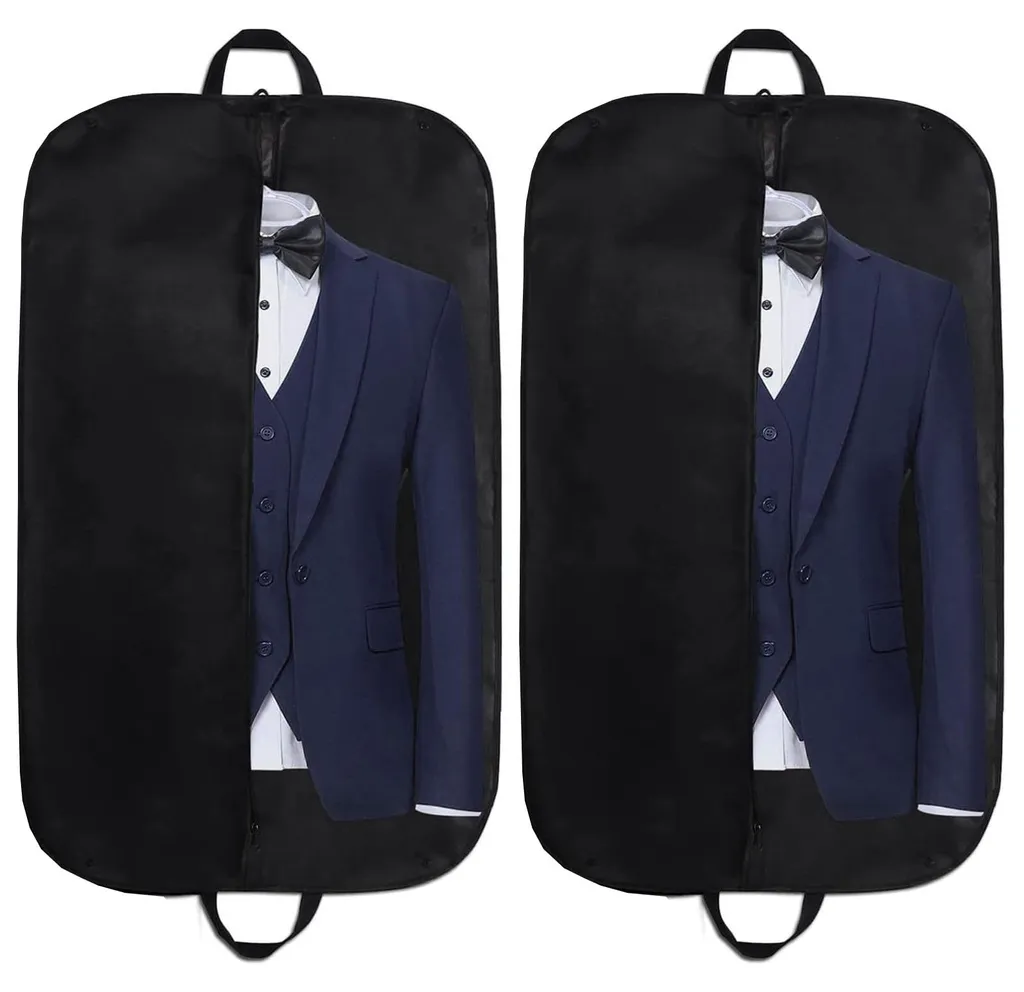 Housse de protection pour vêtements respirante et anti-poussière x2
