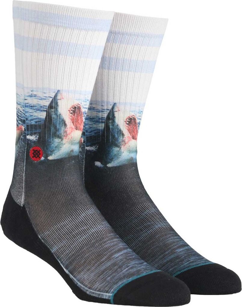 Stance Landlord Crew Socken weisser Hai 1 Paar