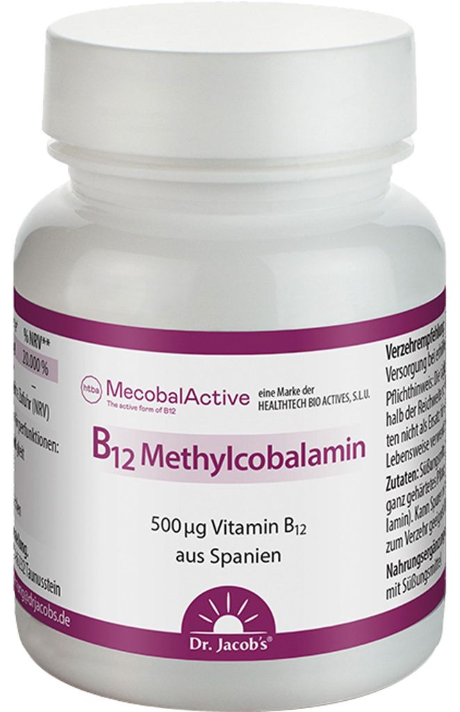 B12 Methylkobalamin Dr.Jacob's Pastilky 60 kapslí Obrázek produktu 