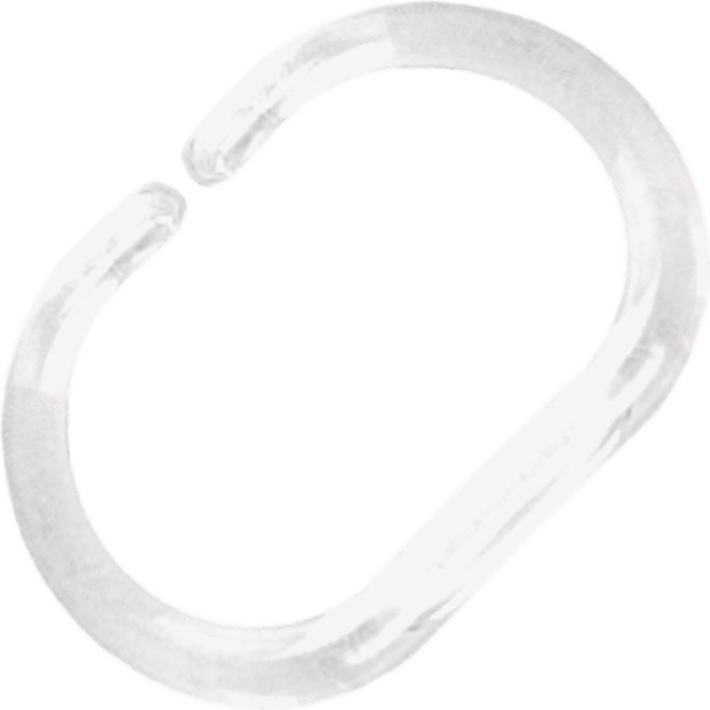 36 transparente Duschvorhangringe Vorhangringe C-Form wasserdichte Duschringe
