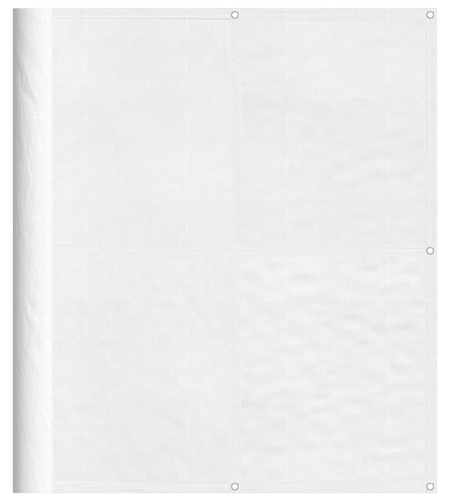 vidaXL Balkon-Sichtschutz Weiß 120x700 cm 100 % Produktbild 