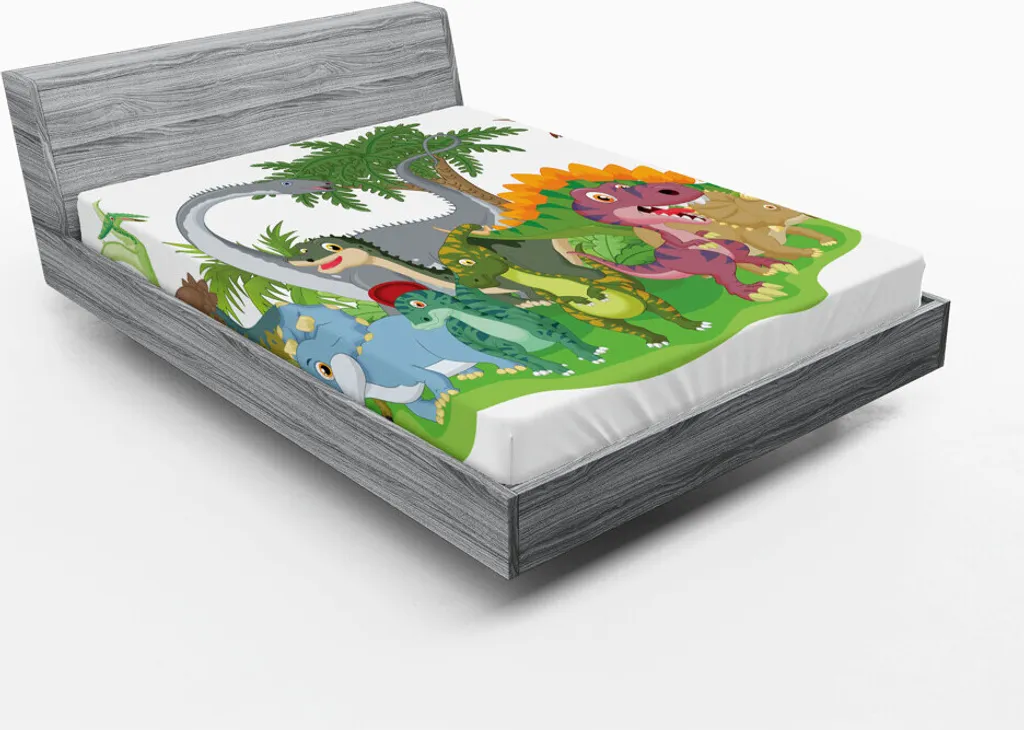 Offerta Lenzuolo ABAKUHAUS Dinosauri 180x200 - Qualità Hotel