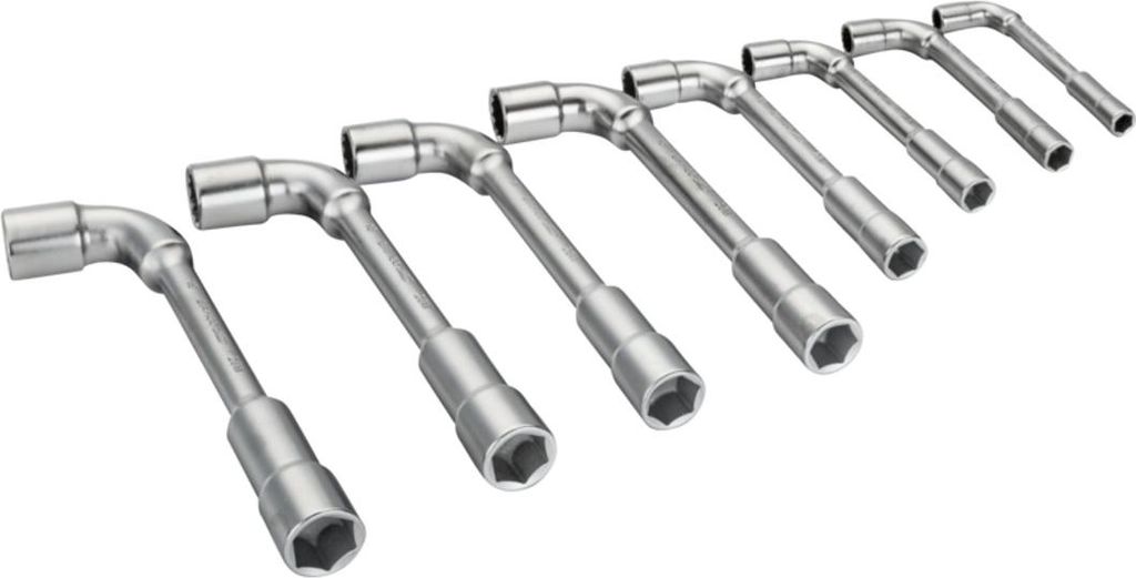 Bahco Metrischer, gekröpfter Doppelsteckschlüssel-Satz mit 12x6-Punkt-Dynamic-Drive-Profil - 8 Stück/Packung