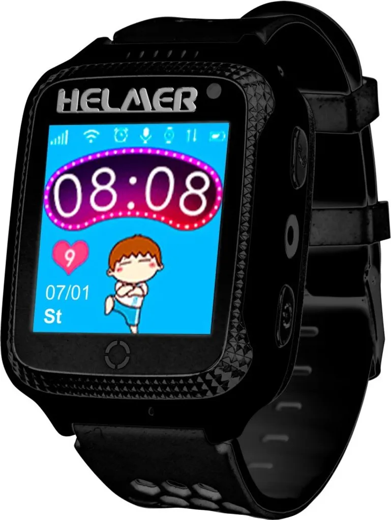 Suivi GPS Enfant avec la Montre Connectée HELMER LK 707 Tactile Noire