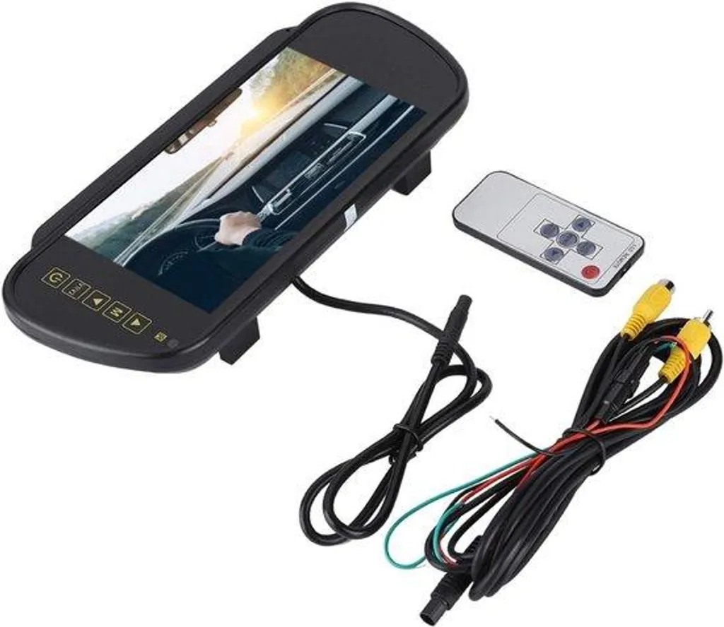 Caméra embarquée 7 pouces LCD avec large plage de tension DC 12V-24V